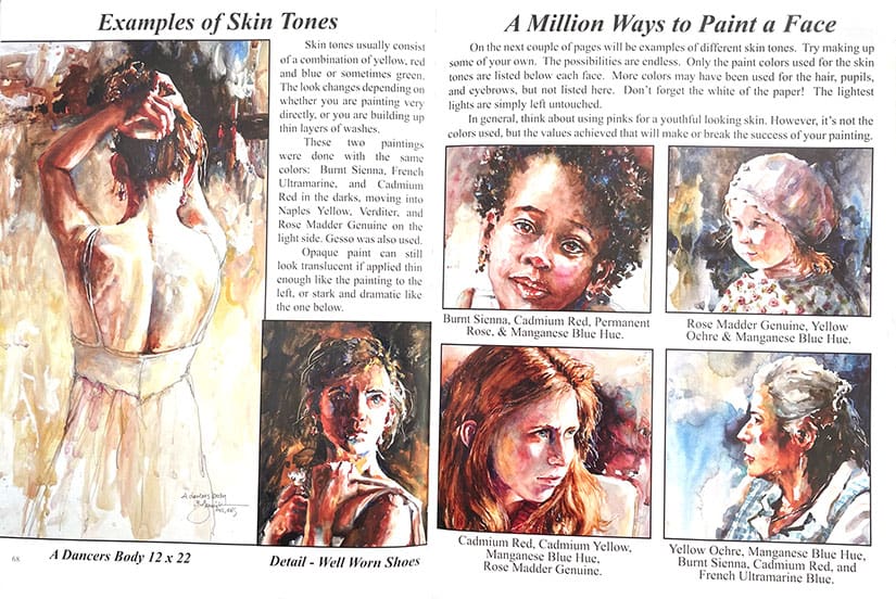 examples of skin tones web 62722 A page of people 's skin tones and how to paint them.