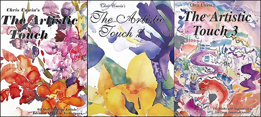 tat 1-2-3 2-10-22 A series of three books with flowers on them.