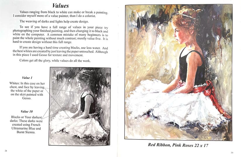 values web 62722 A painting of a woman sitting on the ground.